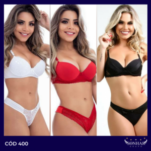 conjunto lingerier luxo: tamanho M